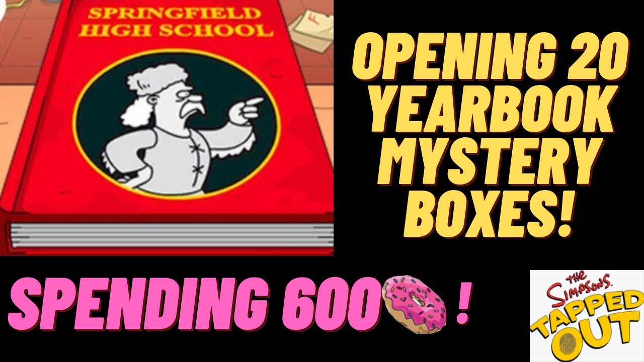 The Simpsons Tapped Out: Opening 20 Yearbook Mystery Boxes!