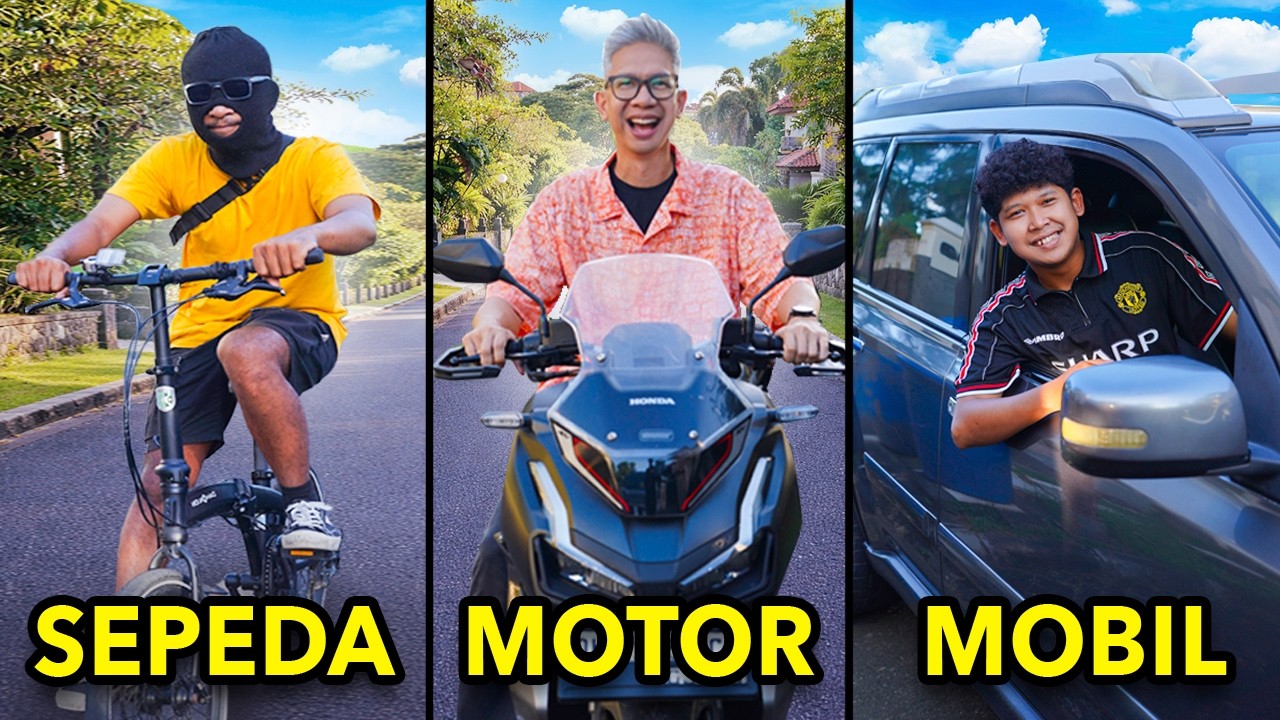 NGABUBURIT NAIK SEPEDA, MOTOR, MOBIL!!