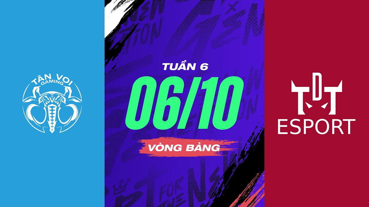 T&Acirc;N VOI GAMING VS TDT ESPORT: NG&Aacute;NG ĐƯỜNG VĨ ĐẠI l ĐTDV M&Ugrave;A Đ&Ocirc;NG 2023 - V&Ograve;NG BẢNG 06/10