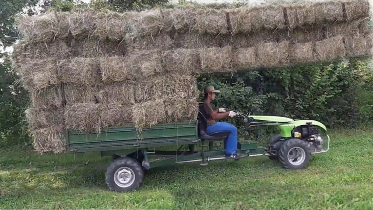 Unique walk-behind tractors from different countries of the world, video selection