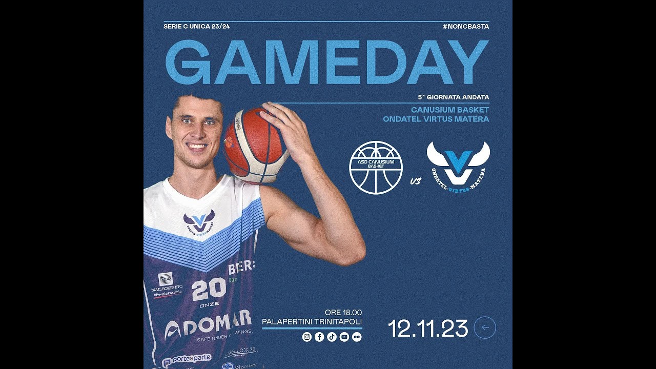 Canusium Basket vs Ondatel Virtus Matera