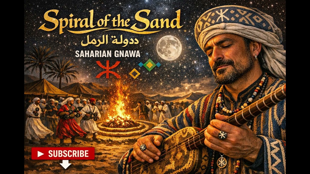 Saharian Gnawa - Spiral of The Sand  #gnawa #sahara #gnawamusic #trance #MoroccanCulture #morocco