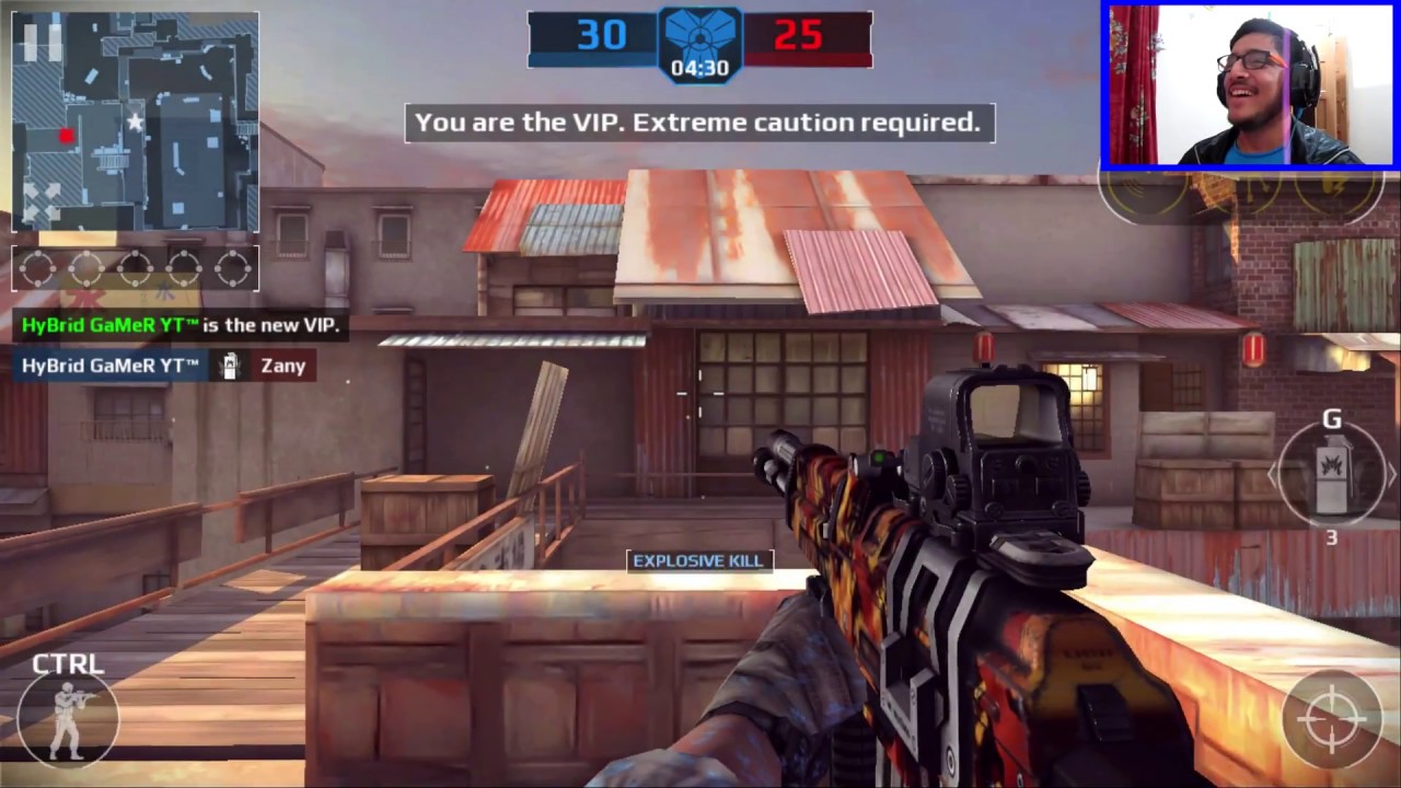 Modern Combat 5 PC - 1V1 Lobby Match - Hybrid Gamer VS Zany 