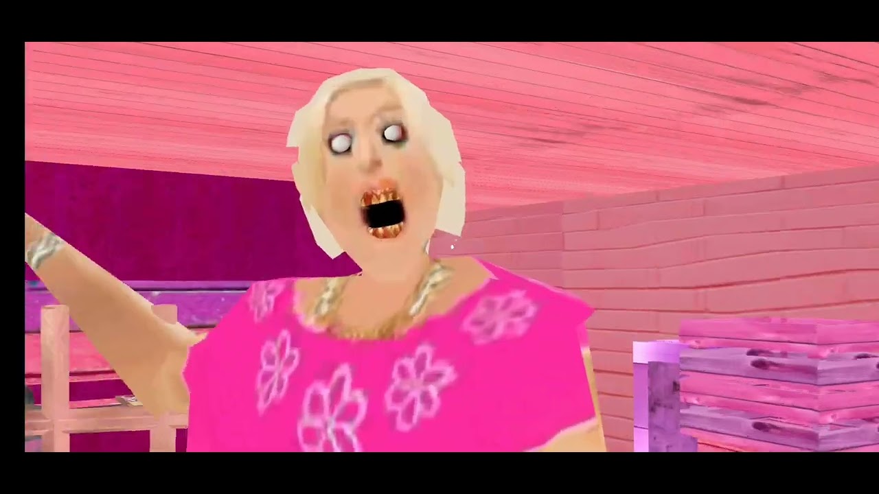 محاولة مغادرة قلعة جراني باربي المرعبة granny barbi