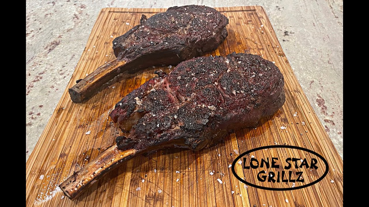 Reverse Seared Rib Eye Steaks on the Lone Star Grillz Pellet Smoker