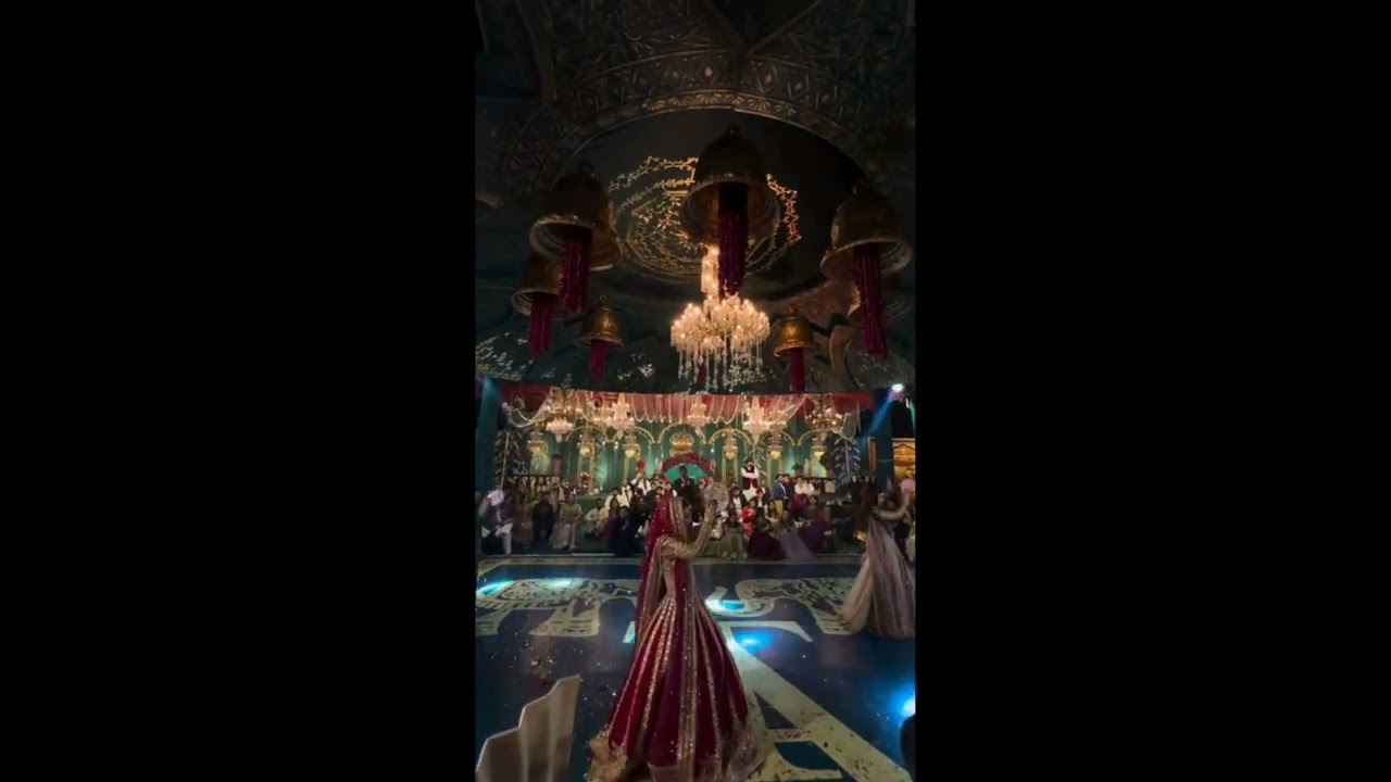 Pakistani Viral Best Wedding Abuzar ND Tahreem Bride Dance 🥰❤️ Thumak Thumak jandi aye