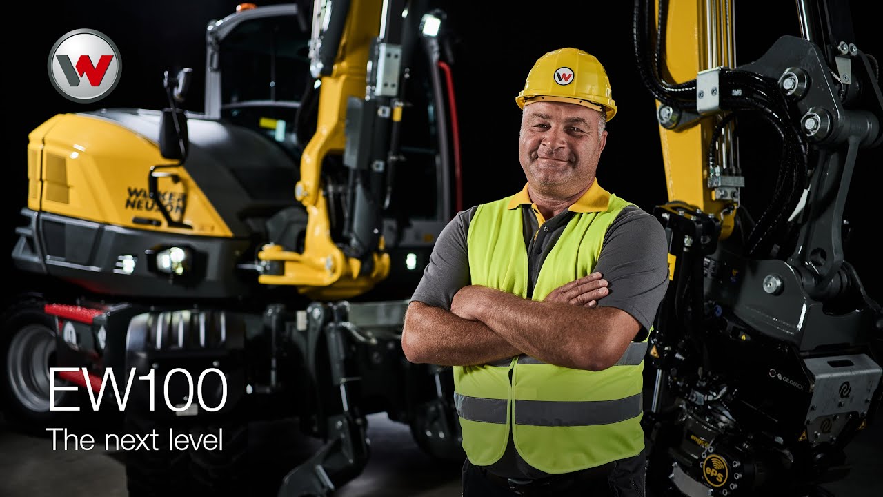 The all-new 10-ton wheeled excavator from Wacker Neuson: EW100 &mdash; The next level