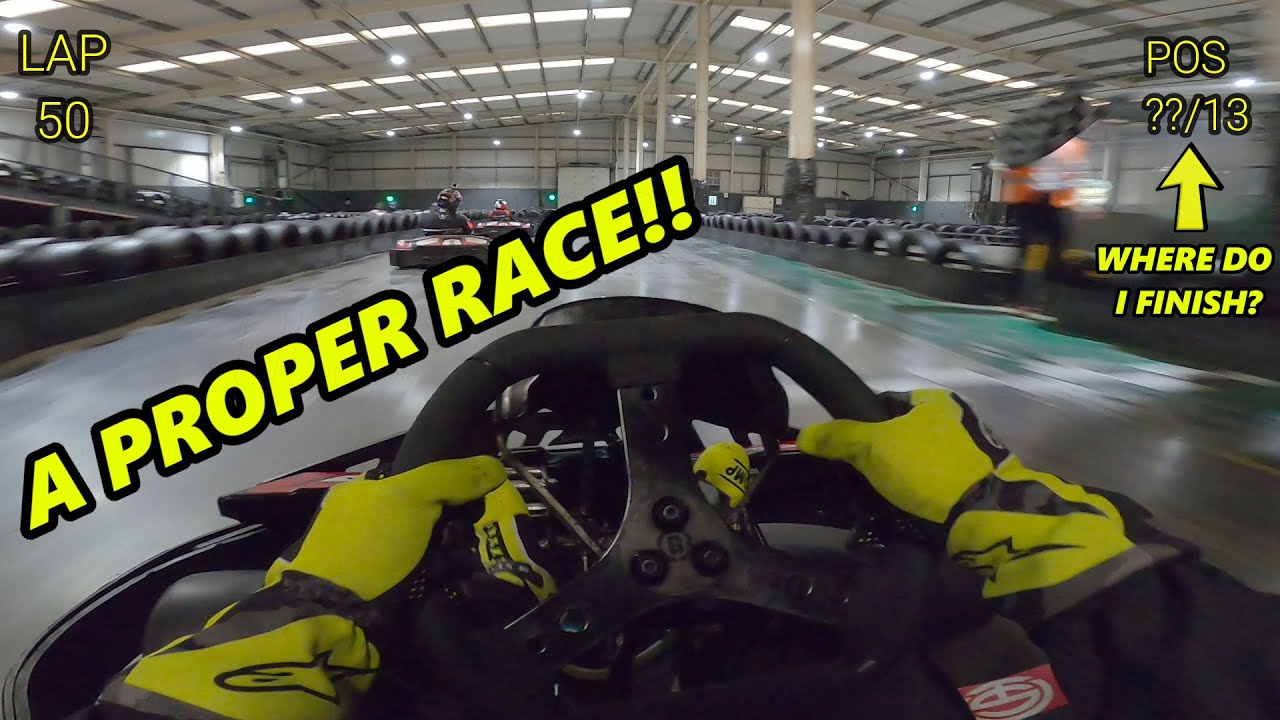A PROPER race - 50 laps around TeamSport Nottingham - Indoor Go Karting #teamsport #gokarting