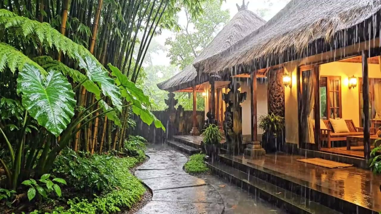 Peaceful Bali Rain ASMR For Sleep And Relaxation 💧 BaliRain