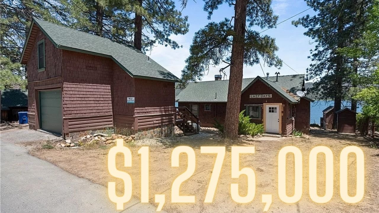 Real Estate Walk Thru Tour- Rustic Big Bear Lakefront Cabin