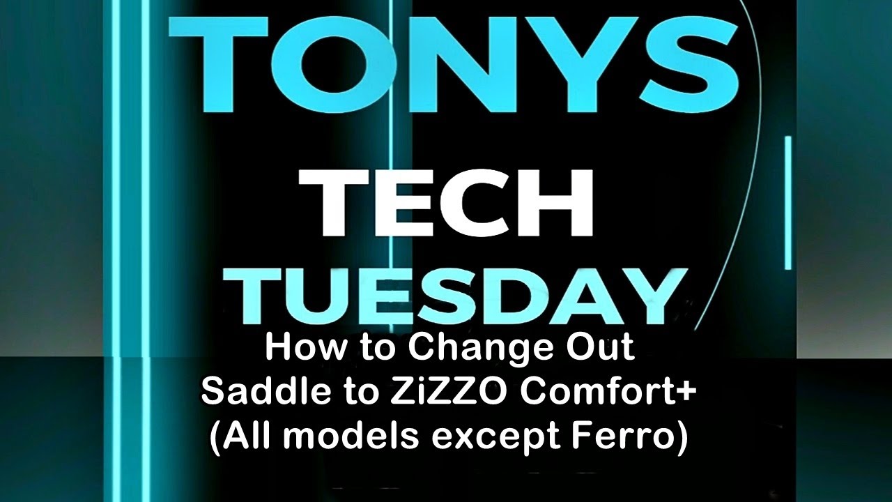Tony's Tech Tuesday Ep 34 How to Change Out Saddle Using ZiZZO Comfort + (all models except Ferro)