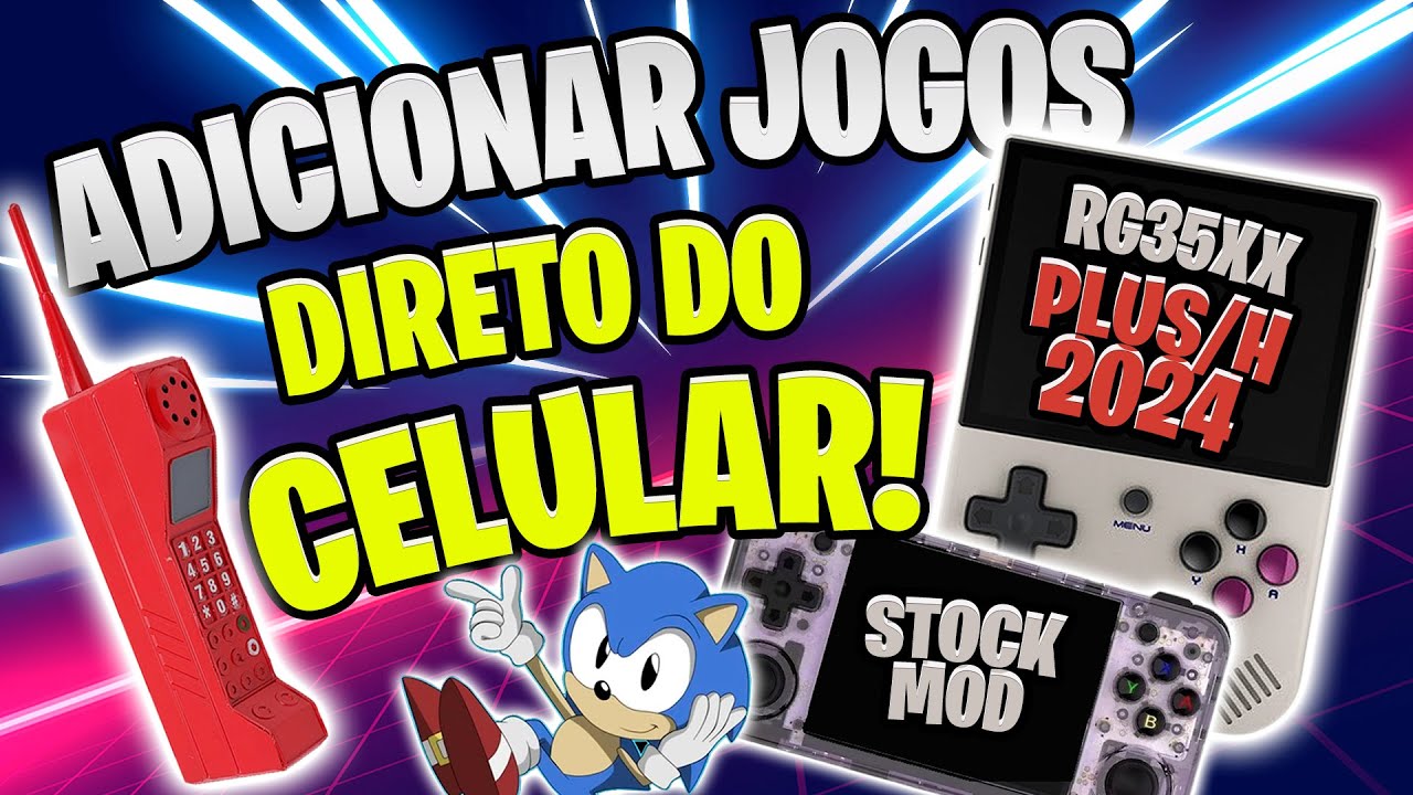 😱ADICIONAR JOGOS DIRETO DO CELULAR NOS RG35XX PLUS, 2024 e H @ANBERNIC