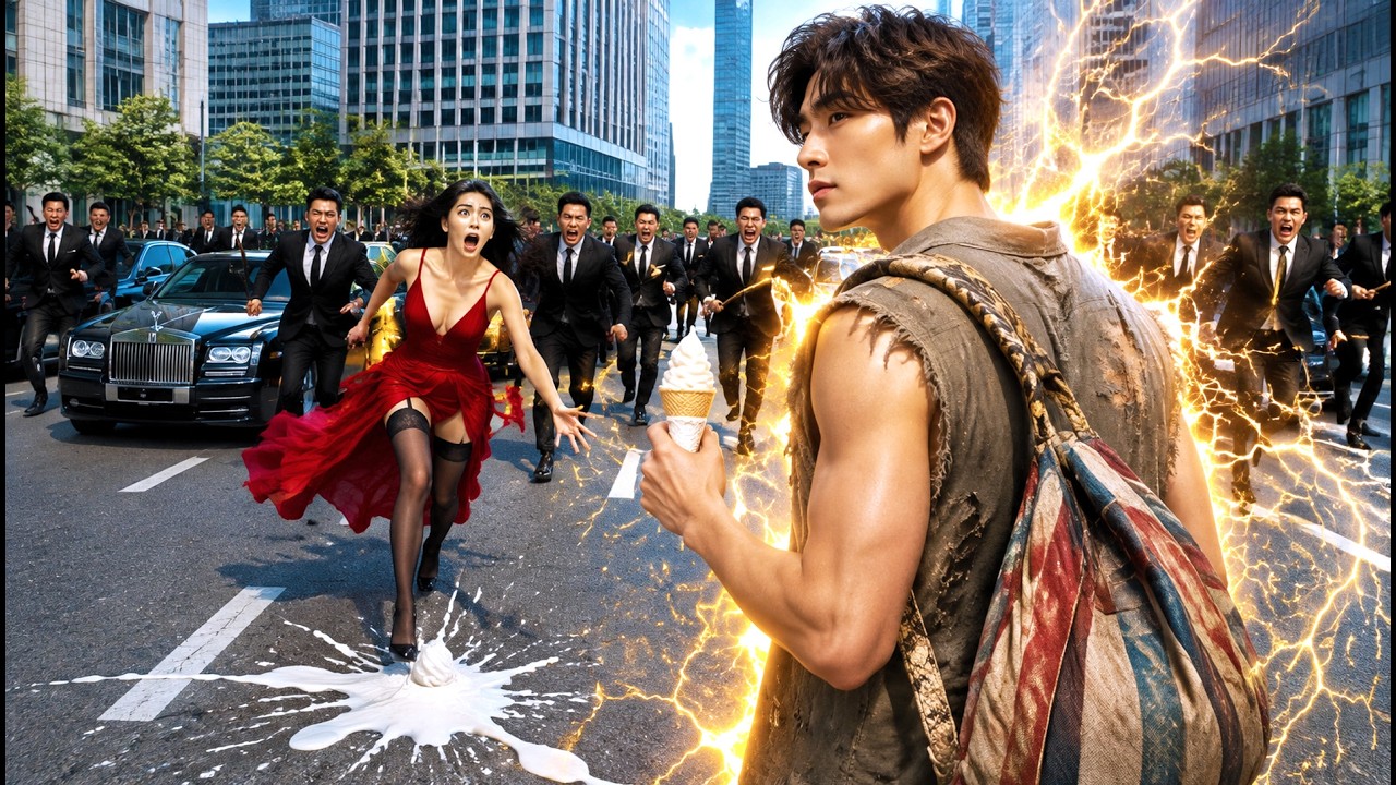 美女总裁脚滑意外亲到路边穷小伙，岂料小伙竟是武功高超的第一战神！美女总裁见他身手不凡，主动掏出千万资产邀他当贴身保镖，还想要嫁给他！#ai短剧 #逆袭 #爽劇