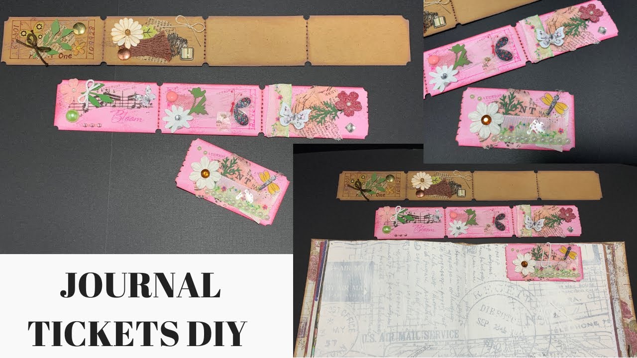 JOURNAL TICKETS DIY ~ AND PERFORATING THE EDGES
