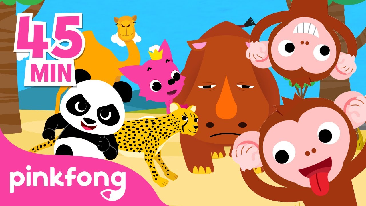 Kumpulan Lagu Binatang & Hewan | Belajar Nama hewan | Kartun Lagu Anak | Pinkfong Baby Shark