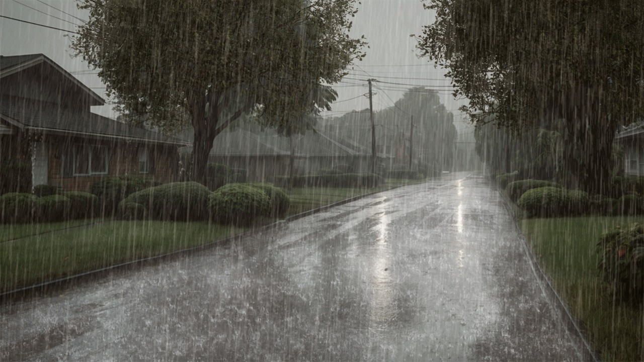 Rainstorm Sounds for Sleeping | Heavy Rain Ambience for Deep Sleep, Relaxation and Calm Night