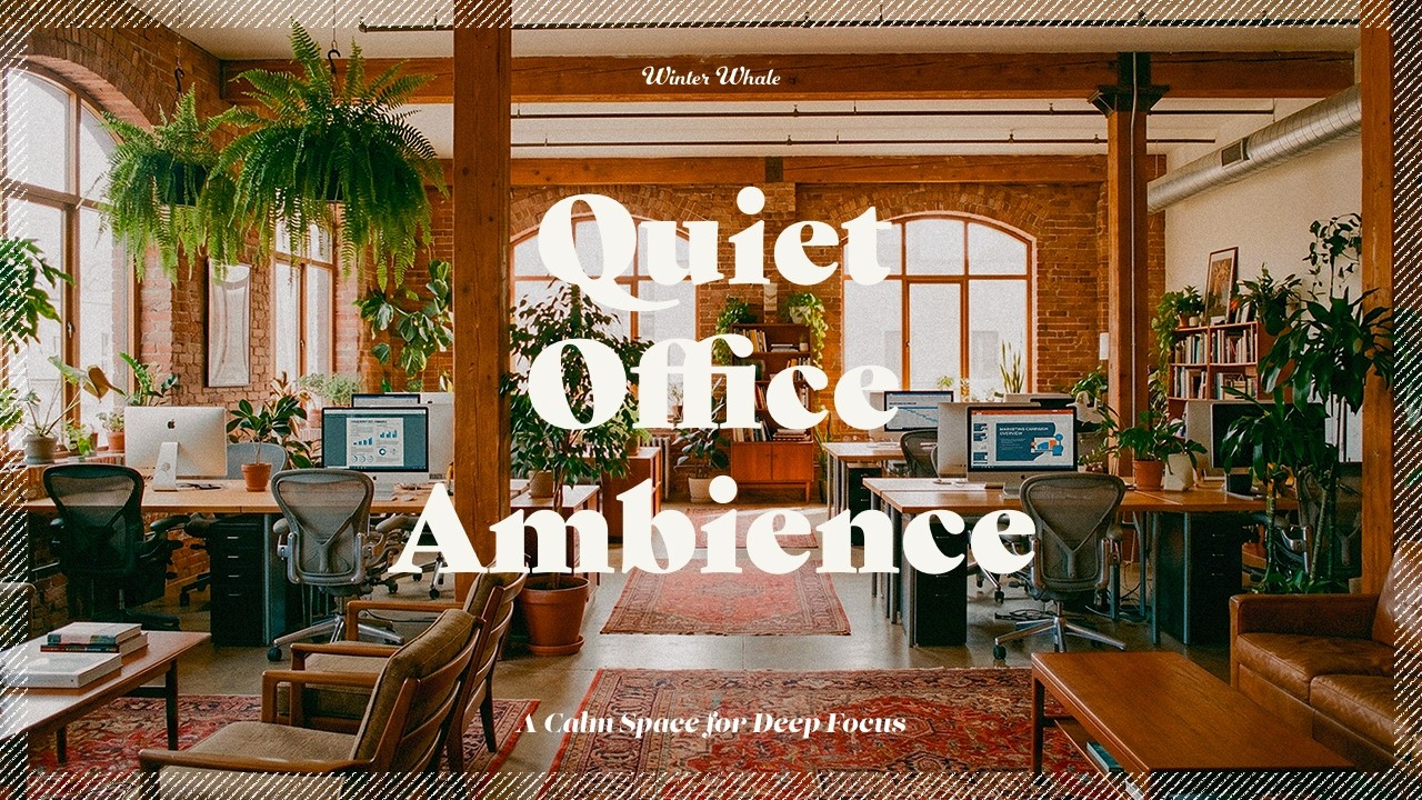 Quiet Office Ambience | Calm Workspace Sounds for Deep Focus & Productivity | 사무실 앰비언스