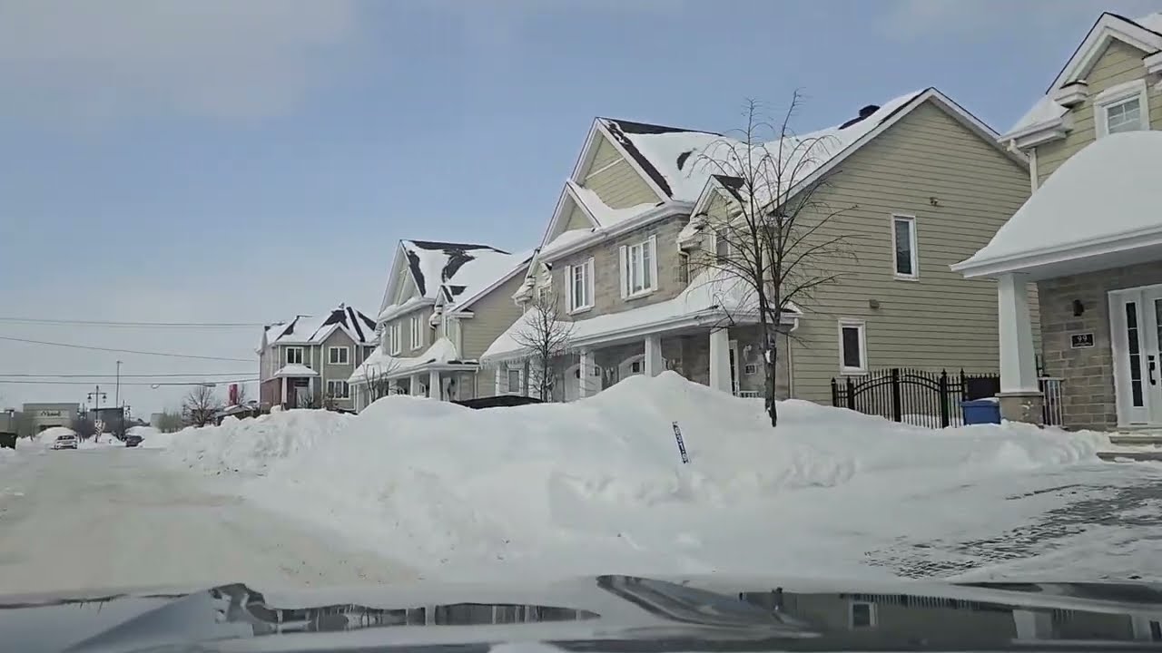 La ville de Terrebonne en hiver