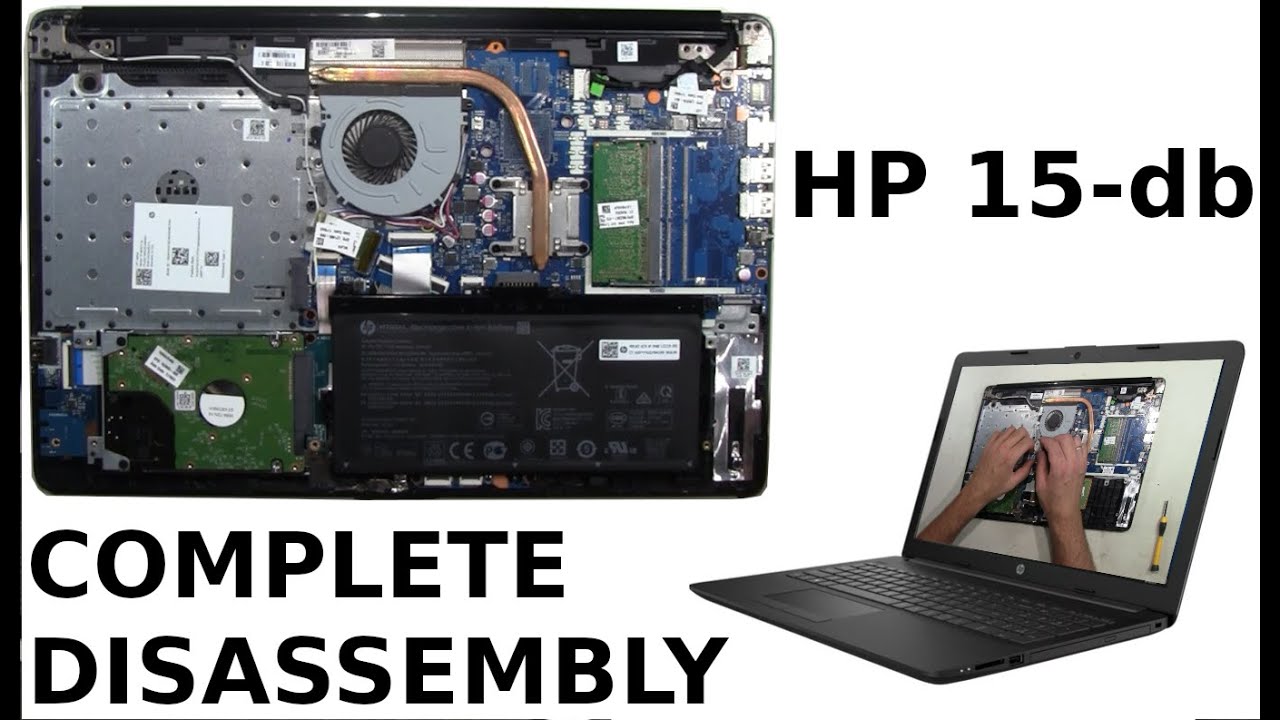 HP 15-D 15-DB 15 DB011dx Take Apart Complete Disassembly Teardown