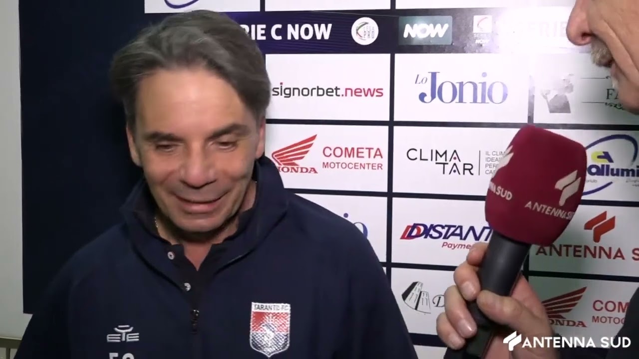 14 FEBBRAIO 2024 - SERIE C TARANTO GIUGLIANO 1 0 PARLA IL MISTER CAPUANO