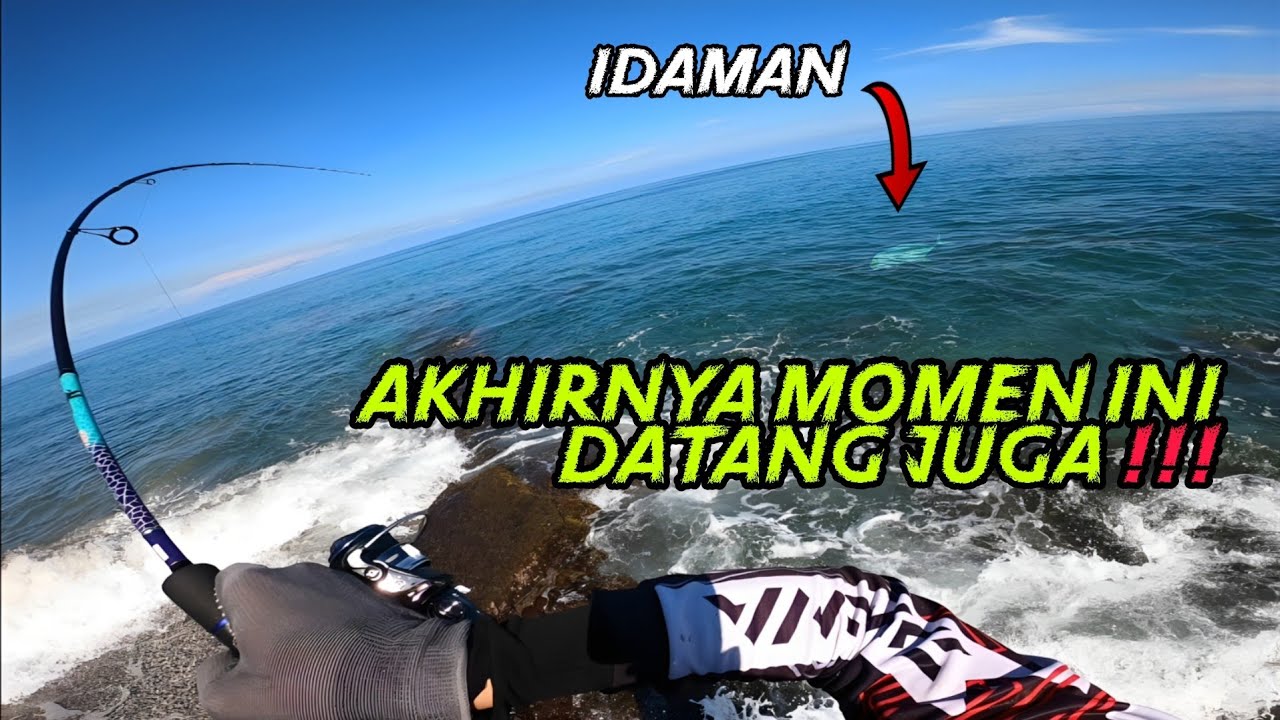 AKHIRNYA DAPAT JUGA !!! Pertama kali tarik babon saat mancing explore land-based casting microjig