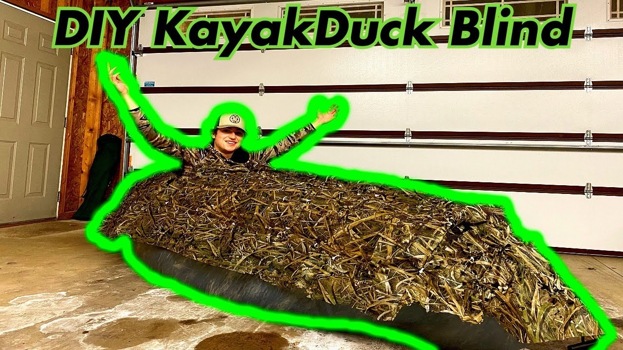 DIY KAYAK DUCK BLIND BUILD!! (Easy Tutorial)