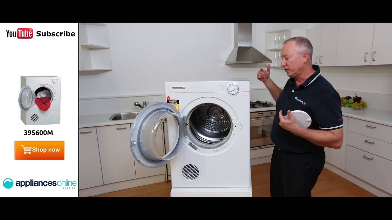 39S600M 6kg Simpson Dryer reviewed by expert - Appliances Online