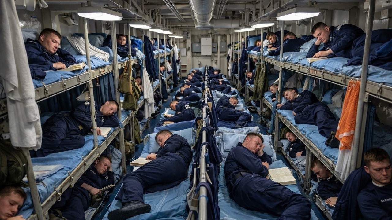 Así Viven 5.000 Marineros en el Portaaviones Mas Poderoso de EE.UU.