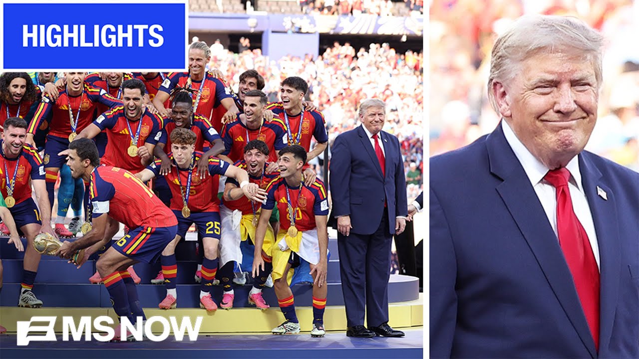 &lsquo;EMBARRASSING for us&rsquo;: MS NOW reacts to Trump&rsquo;s behavior at World Cup final | COMPILATION