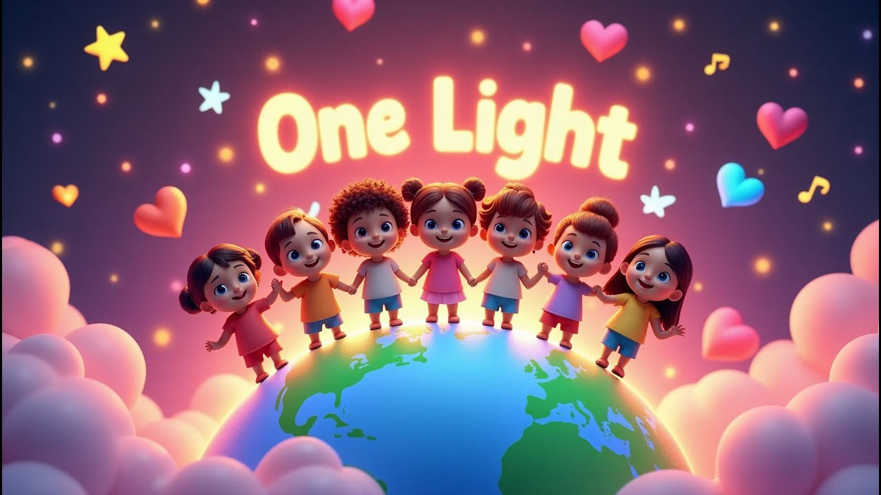 One Light | World Peace Song | Kids Song | Nursery Rhymes