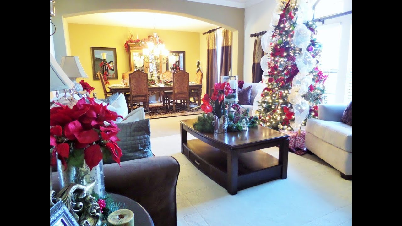 Decorating For Christmas: Christmas Living Room Tour + Ideas