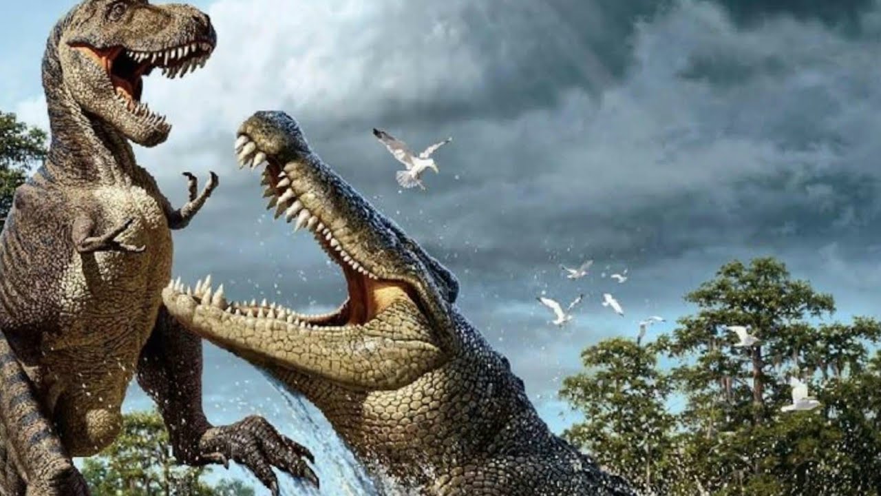 Stop motion dinosaur battle 14.1.26