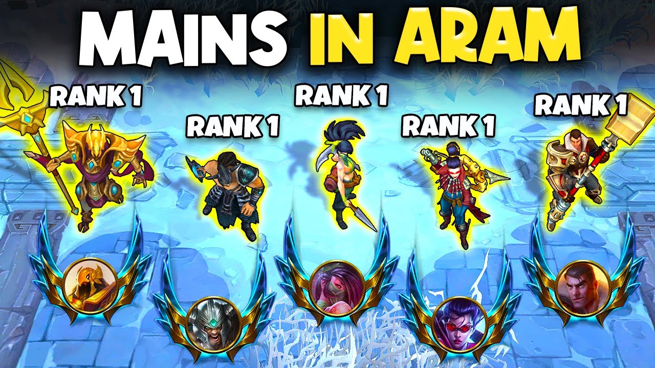 WE TOOK OVER ARAM WITH OUR RANK 1 MAIN CHAMPIONS ( We miss 2v2 arena )
