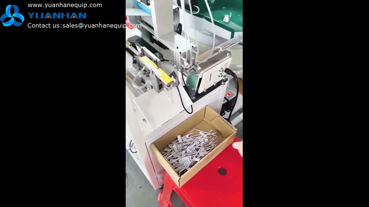 Fully automatic toothpick flag label folding machine YH-QZD430 - Yuanhan