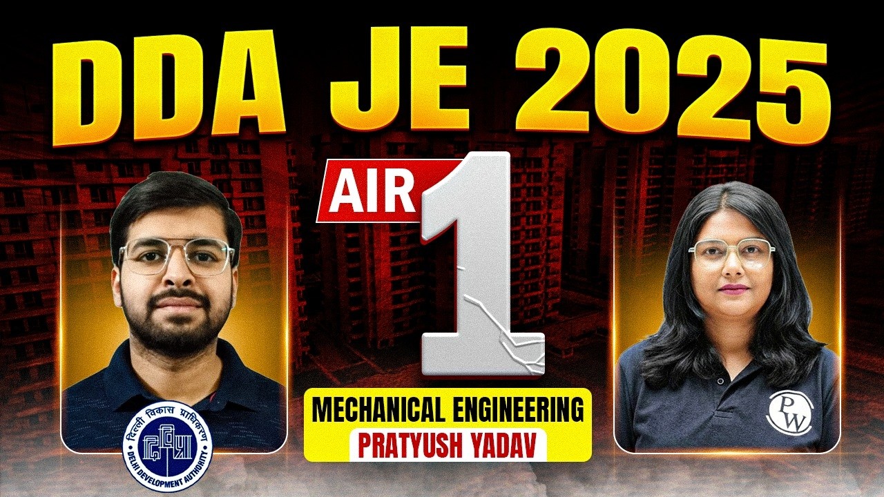 DDA JE AIR 1 Pratyush Yadav | Kaise Aayi AIR 1? 😱 Pratyush Yadav DDA JE Topper Full Strategy 🔥