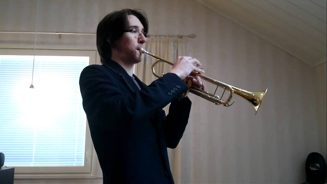 Trumpet practise (Hot and Humid, easy jazz conception)