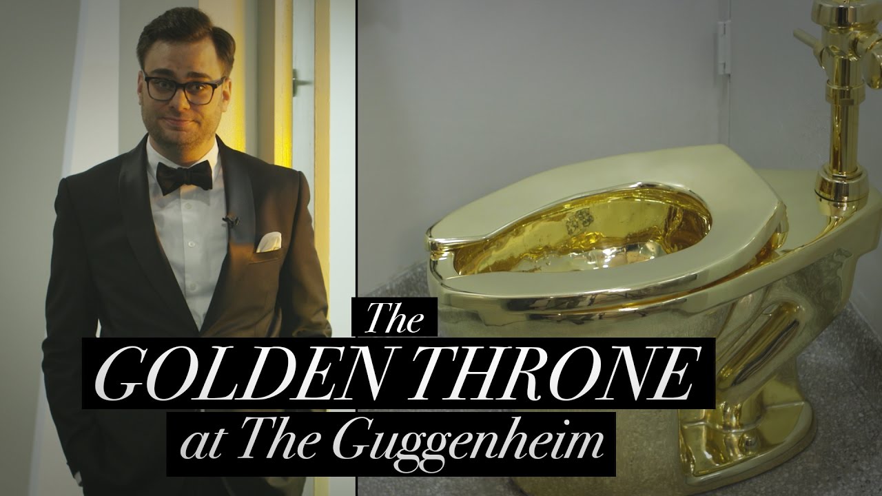 The Golden Toilet at the Guggenheim