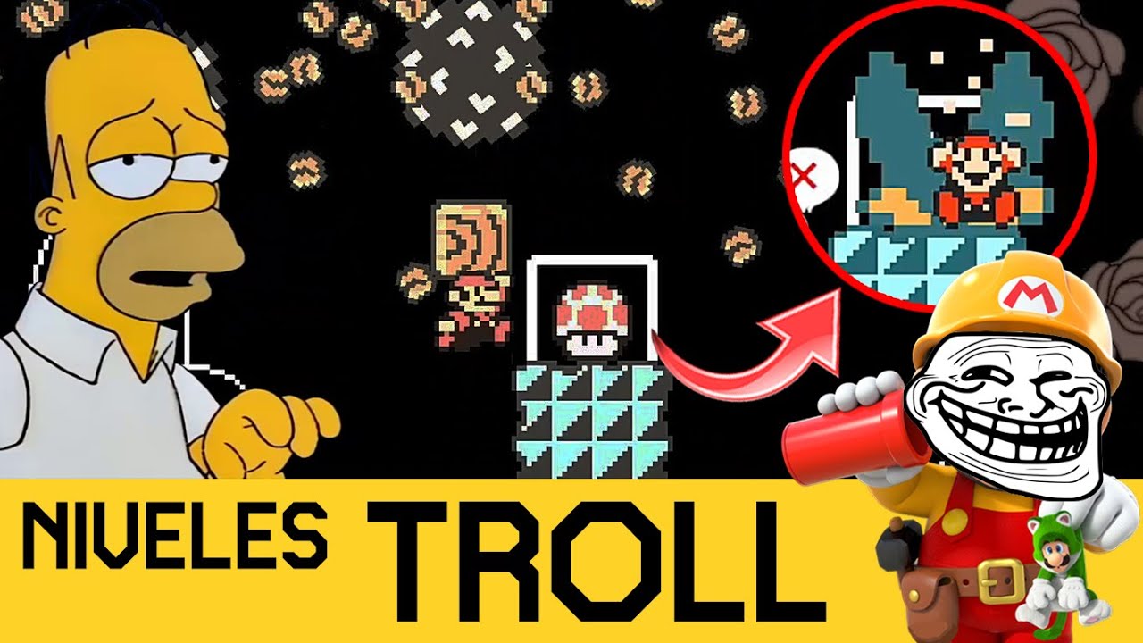 CREO SABER ALGO DE TROLLEOS 😵😅 - NIVELES TROLL #11  | Super Mario Maker 2 - ZetaSSJ