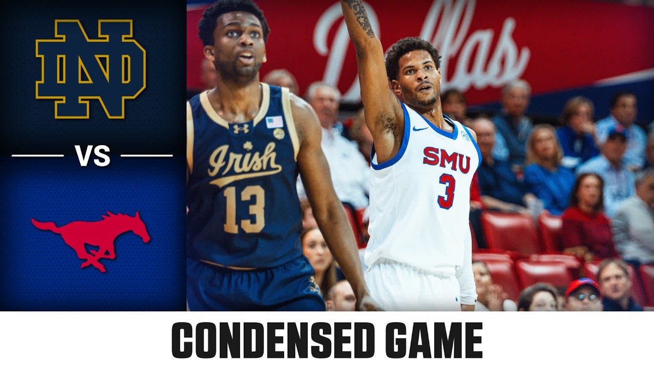 Notre Dame vs. SMU Condensed Game | 2025-26 ACC Men's Basketball