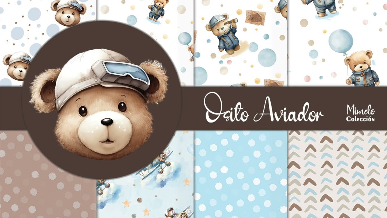 Osito Aviador  colección digital !!