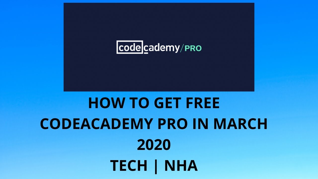 Free Offer, How to Get CodeAcademy Pro Account for Free