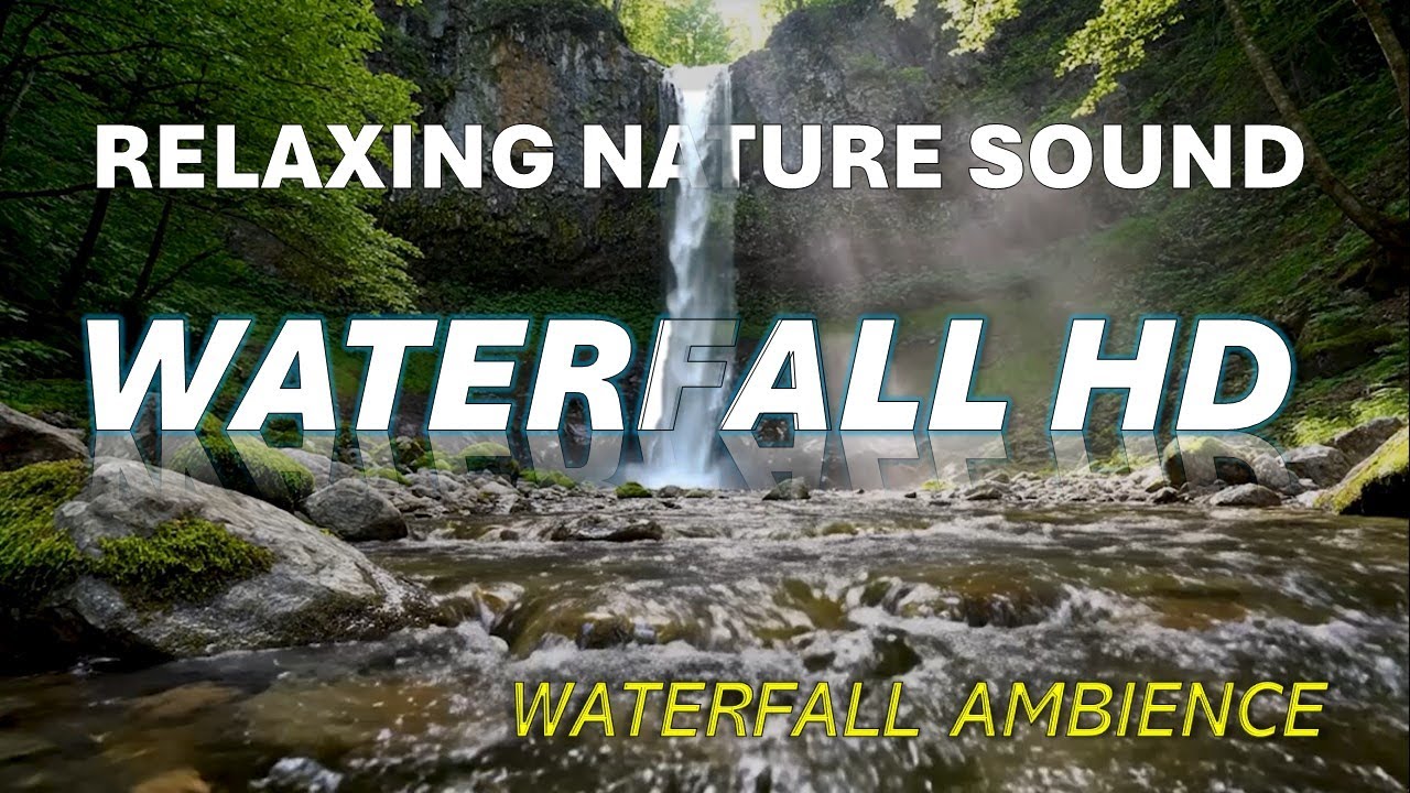 Cinematic Waterfall Sounds for Relaxation & Study | Relaxing Nature Ambience 🌿