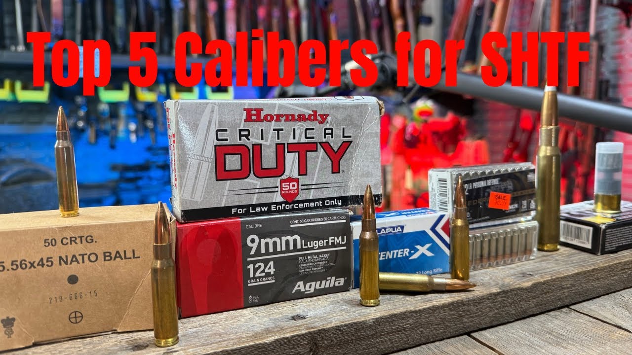 TOP 5 CALIBERS TO STOCK FOR SHTF!