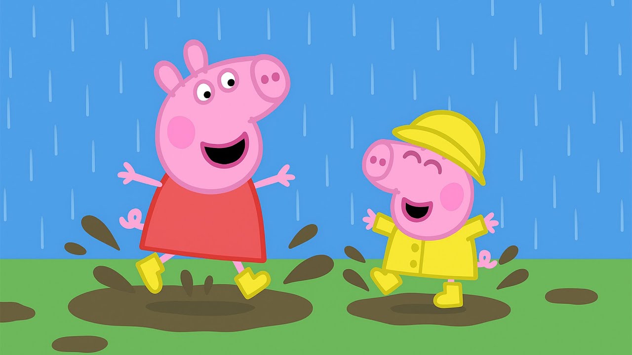 🌧️🐷💦 Peppa Pig Playing in the Rain | Peppa Pig Funny Animation