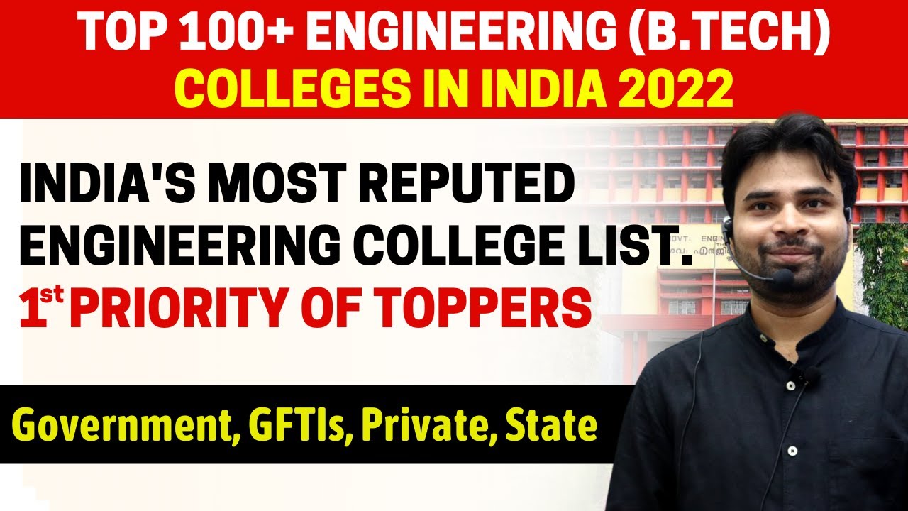 Top 100+  Engineering College in India 2022 | Ranking, Placement, Career, Cut-off | #jee2022
