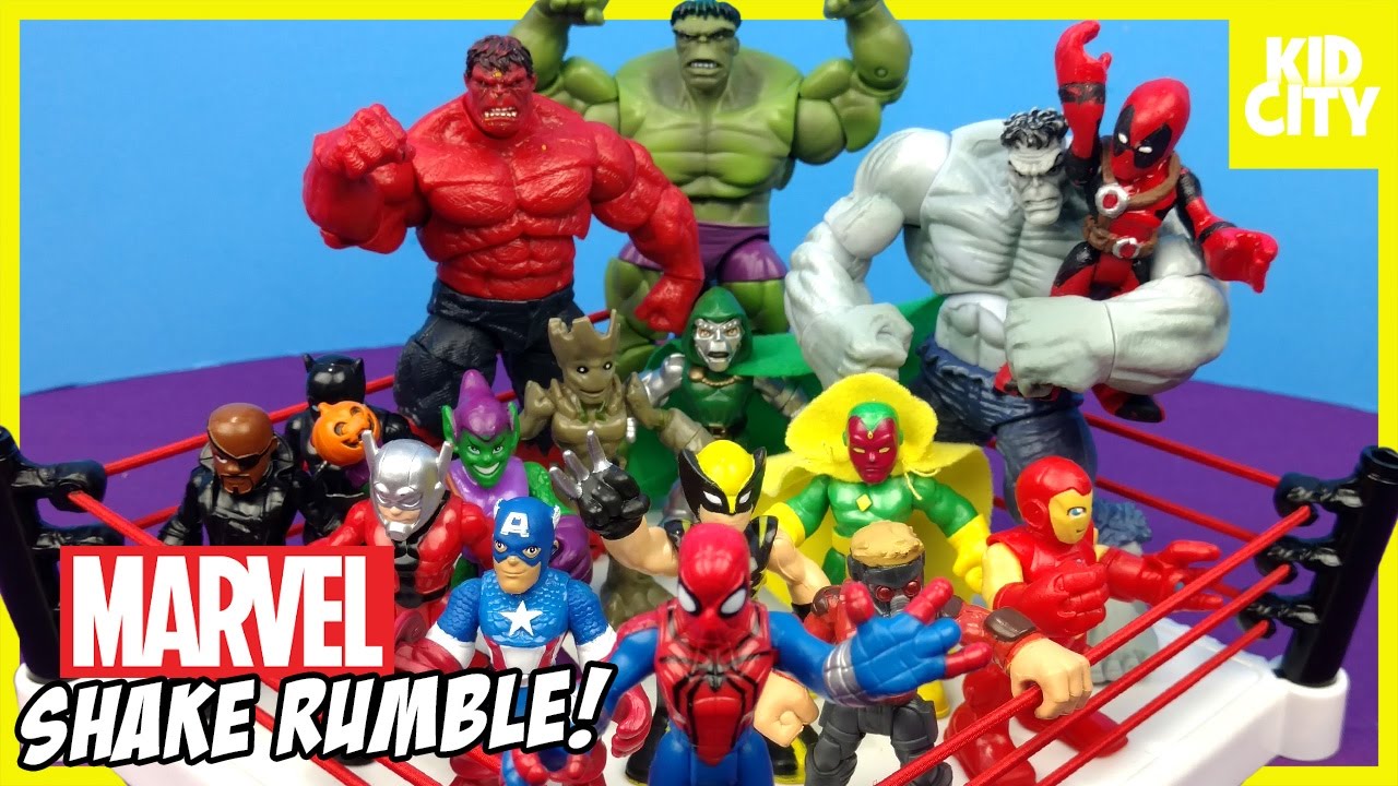 Marvel Universe Superhero Toys Shake Rumble! | KIDCITY