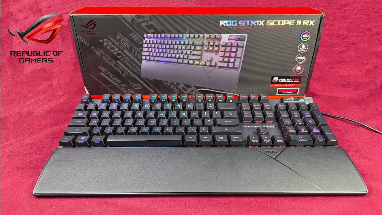 Asus Rog Strix Scope II RX Gaming keyboard, Unboxing and Hands on!