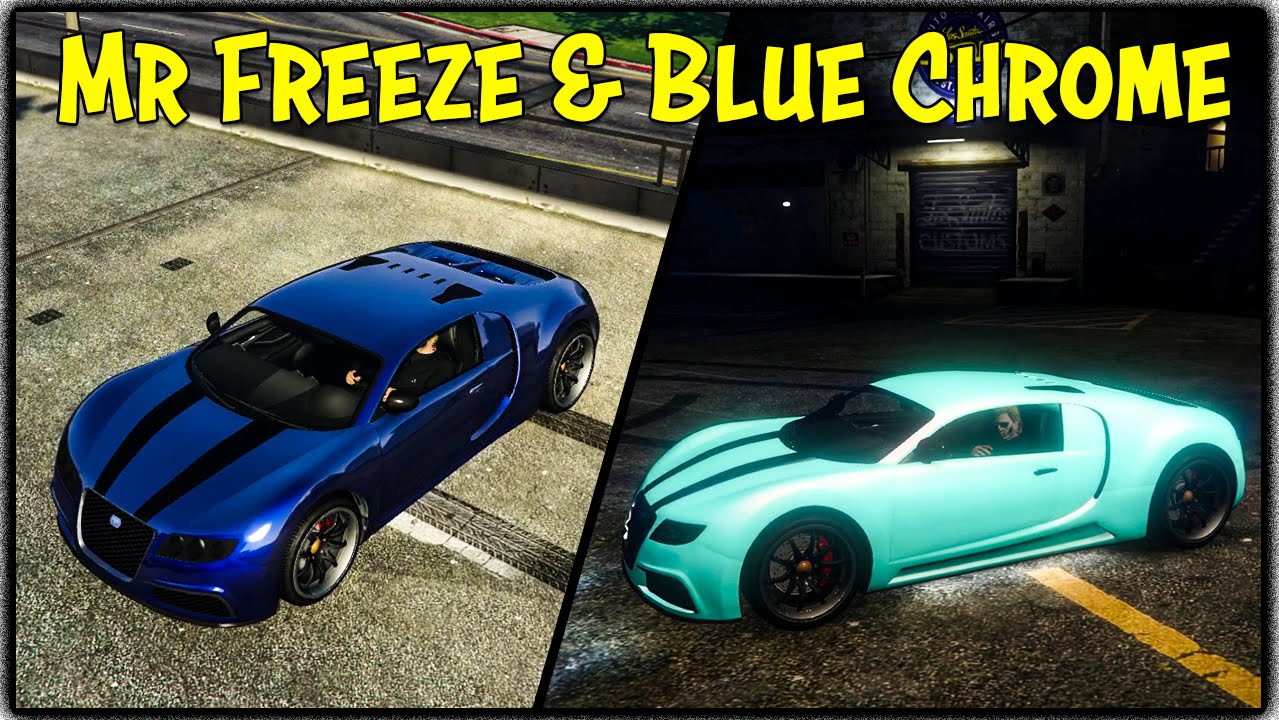 GTA 5 Online - MR. FREEZE, RED VENOM & BLUE CHROME MODDED PAINT JOBS! (Touch Up Tuesday) [GTA V]