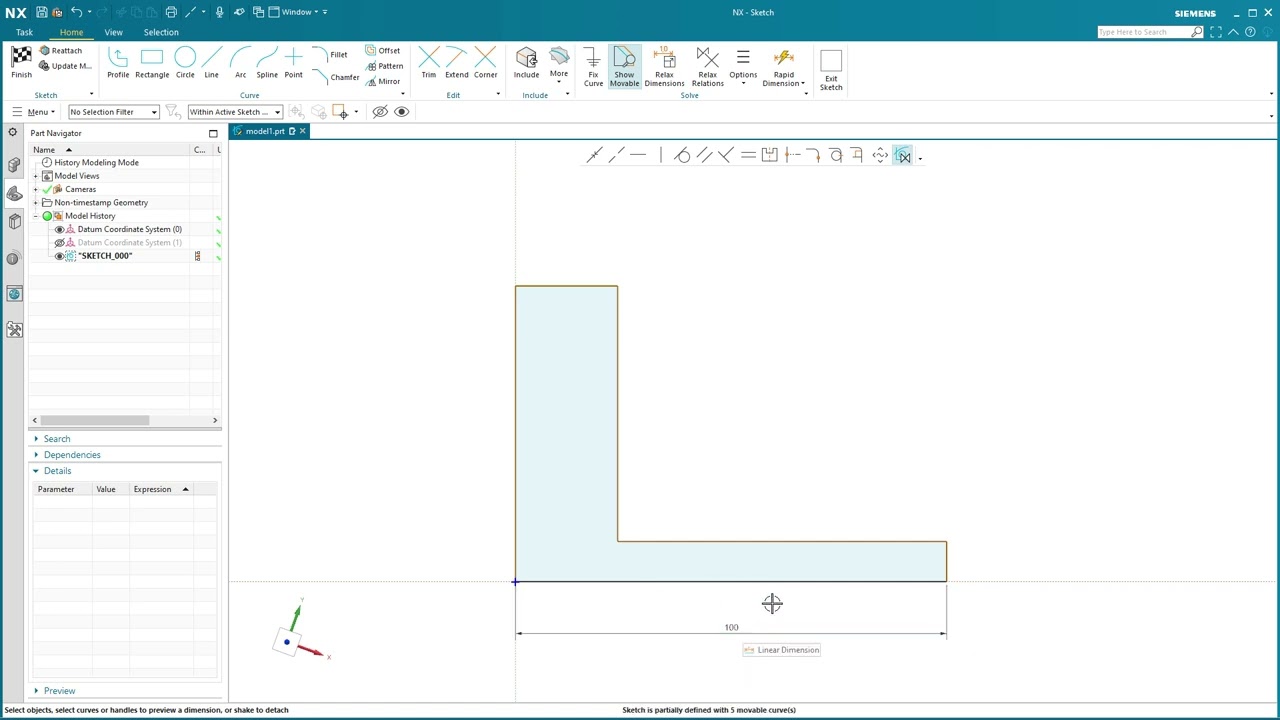 Siemens NX 2008: Sketcher Intro
