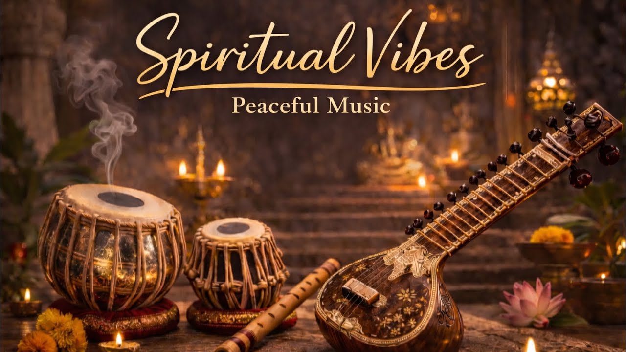 Spiritual Vibes – Peaceful Music for Meditation | Relaxing Sitar, Flute & Tabla Sounds